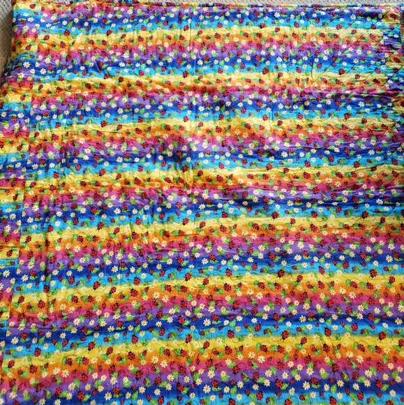 Handmade flannel childrens zoo animals crazy quilt  48" - Picture 4 of 6